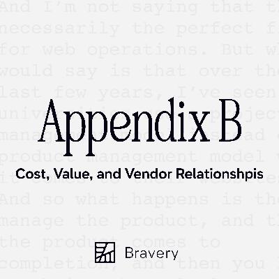 Cost, Value, and Vendor Relationships