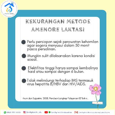 #4.1 Kekurangan Metode Amenore Laktasi