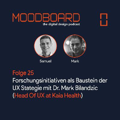 Folge 25: Forschungsinitiativen als Baustein der UX Stategie mit Dr. Mark Bilandzic (Head Of UX at Kaia Health)