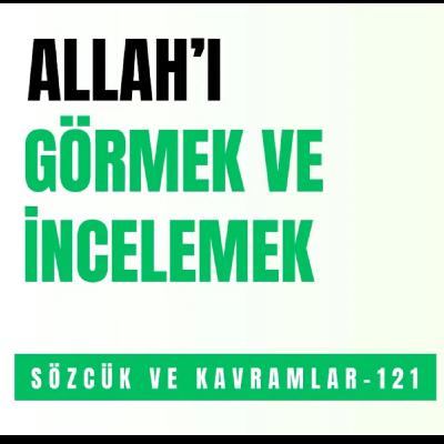ALLAH'I GÖRMEK VE İNCELEMEK
