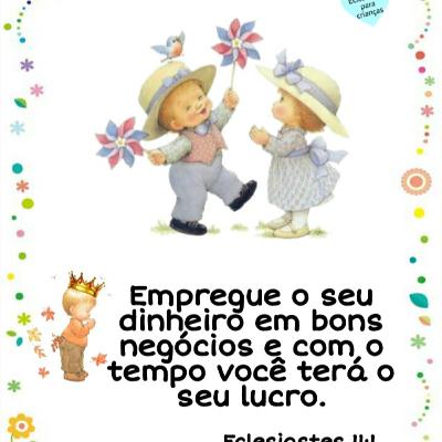 Eclesiastes para Crianças # Capítulo 11