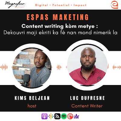 Content writing kòm metye : Dekouvri maji ekriti ka fè nan mond nimerik la. Content writing kòm metye : Dekouvri maji ekriti ka fè nan mond nimerik la.