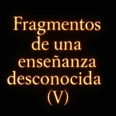 "Fragmentos de una enseñanza desconocida" (V)