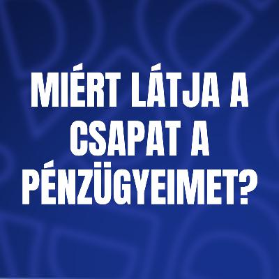 Miért látja a csapat a pénzügyeimet?