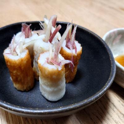 #165 みょうがをちくわに詰める