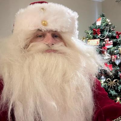 Checking the list twice, Santa is meticulous Checking the list twice, Santa is meticulous