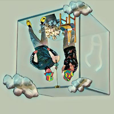 ​2x33 ¿NIEVA ALGODÓN? Casas ¡del REVÉS Y TRANSPARENTE