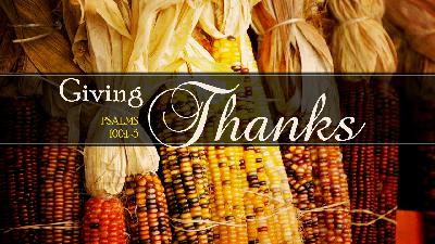 Giving Thanks