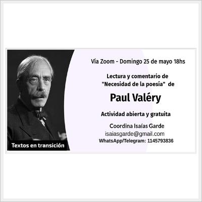 #46 Isaías Garde - Lectura y comentario de "Necesidad de la poesía" de Paul Valéry