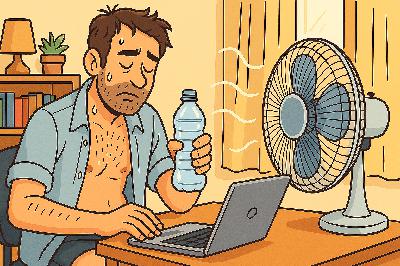 Mon quotidien de Solopreneur quand il fait chaud