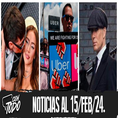 PESO PLUMA Y NICKI NICOLE ROMPEN, CHOFERES DE UBER HACEN PARO Y MÁS... (LAS NOTICIAS AL 15/FEB/24.)