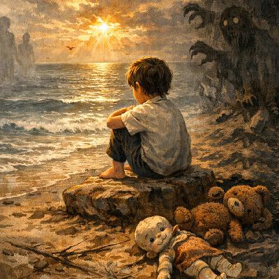 A Child Mulling on Life Beside the Sea A Child Mulling on Life Beside the Sea