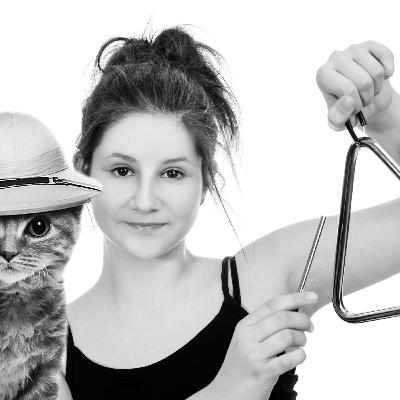 Comedy. Cat historian Simon Charmer and his Kitty Magellan Comedy. Cat historian Simon Charmer and his Kitty Magellan