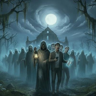 LA SANTA COMPAÑA Y LOS DOPPELGÄNGER - Noctámbulos Despiertos con Melín de Caverna de Ánimas LA SANTA COMPAÑA Y LOS DOPPELGÄNGER - Noctámbulos Despiertos con Melín de Caverna de Ánimas