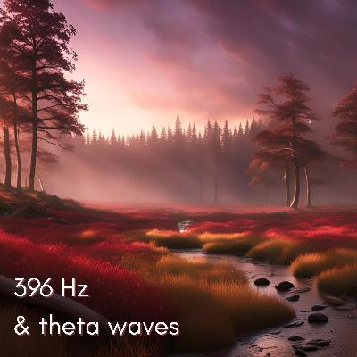 396 Hz + 8 Hz Theta Waves (3 Hr) | Deep Meditation for Grounding & Emotional Stability