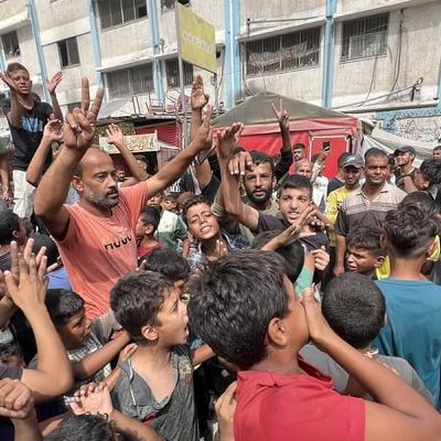 "I'm happy because I don't have to worry about my family's safety" - Gazan student