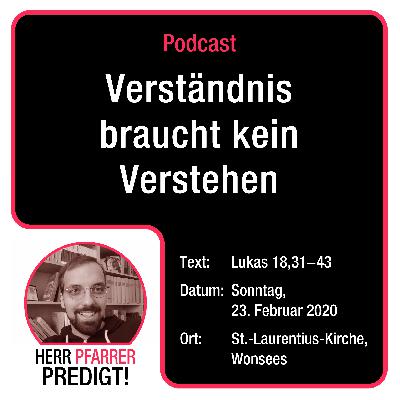 Verständnis braucht kein Verstehen