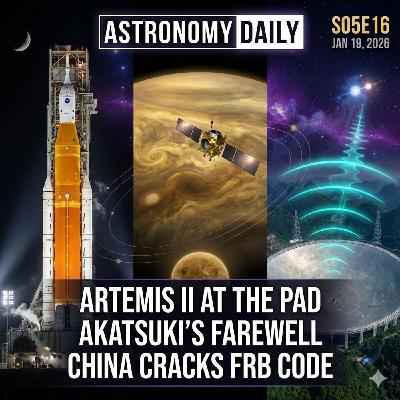 Artemis II Reaches the Pad, Akatsuki's Final Farewell, and China Cracks the FRB Code