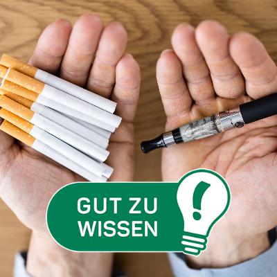 Gut zu wissen: Risiken von Zigaretten, Vapes und Co. im Vergleich