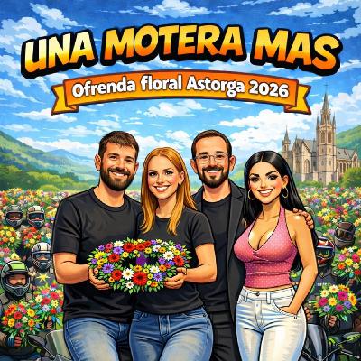 OFRENDA FLORAL A LOS CAIDOS EN LA CARRETERA ASTORGA 2026 CON UNA MOTERA CUALQUIERA OFRENDA FLORAL A LOS CAIDOS EN LA CARRETERA ASTORGA 2026 CON UNA MOTERA CUALQUIERA