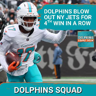 DOLPHINS SQUAD: Miami DOLPHINS WIN 4TH STRAIGHT, 5TH OF 6 with 34-10 Blowout Win at New York Jets