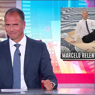 Marcelo cumprimenta Seguro ferverosamente. Acha que é um Compal. Temos de agitar, senão levamos anos com a aguadilha e só no fim é que aparece a fruta