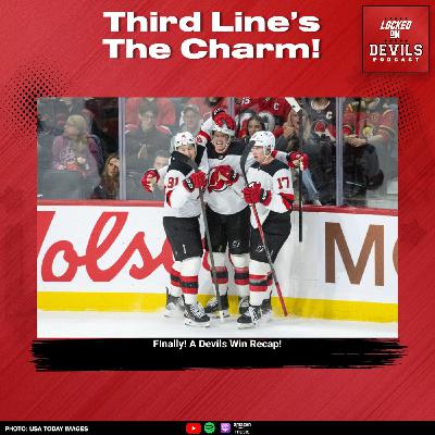 Third Line's The Charm: The New Jersey Devils FINALLY Win A Game!