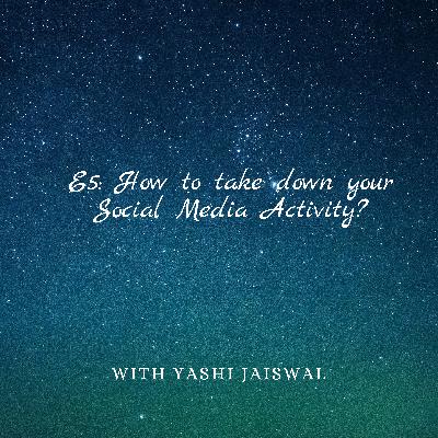 How to take down your social media activity?