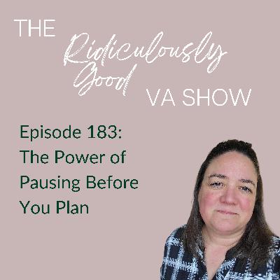 The Power of Pausing Before You Plan