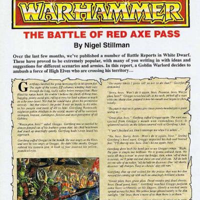 Battle for Blood Axe Pass: White Dwarf Battle Report Deepdive