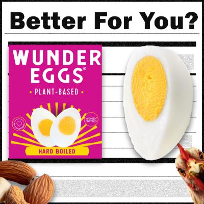 Plant-Based vs. Chicken Hard Boiled Eggs Plant-Based vs. Chicken Hard Boiled Eggs