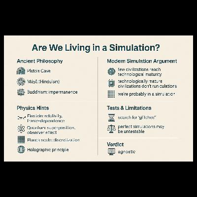 The Simulation Hypothesis: Ancient Intuition and Modern Physics The Simulation Hypothesis: Ancient Intuition and Modern Physics