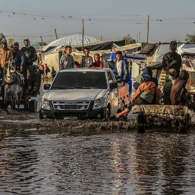 UN rushes to aid displaced families after heavy rains flood Gaza