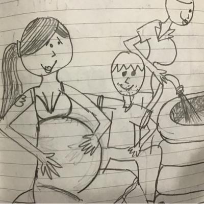 Baby Medusa’s family gets bigger, Chapter 11 , the family gets bigger 🧺🤰🏼👶🏻👶🏻🛍🧸