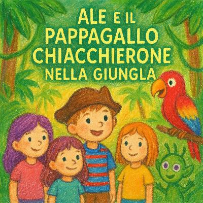 Ale e il Pappagallo Chiacchierone nella Giungla