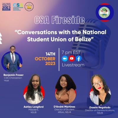 Conversation with the National Students’ Union of Bélize 🇧🇿 Conversation with the National Students’ Union of Bélize 🇧🇿