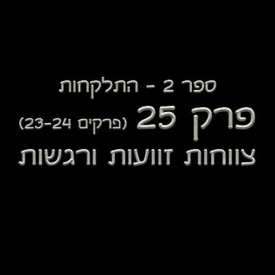 פרק 25 - ספר 2 - (פרקים 23-24) - צווחות, זוועות ורגשות