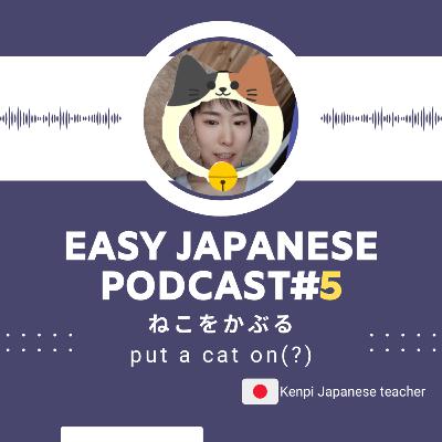 #5put a cat on(?) ねこをかぶるEasy Japanese Podcast