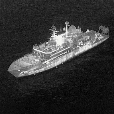 Why is a Russian spy ship targeting the RAF?