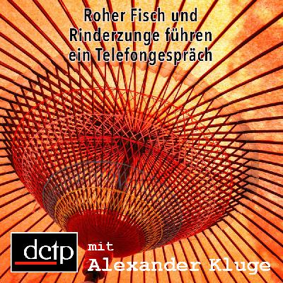 Roher Fisch und Rinderzunge Führen ein Telefongespräch