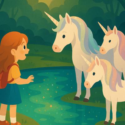 Janina & das Einhorn Muto. Ein magisches Abenteuer im Zauberwald | „Gute Nacht“-Geschichte Janina & das Einhorn Muto. Ein magisches Abenteuer im Zauberwald | „Gute Nacht“-Geschichte