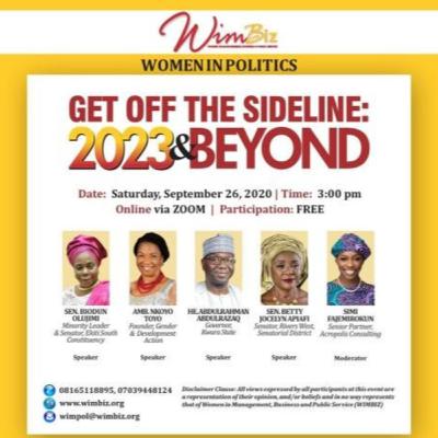 WIMBIZ WOMEN IN POLITICS DIALOGUE