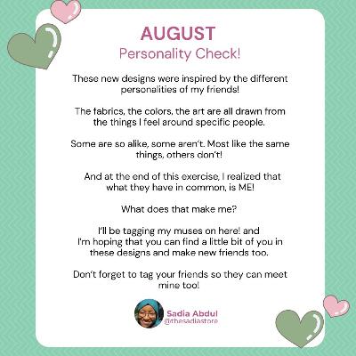 📍AUGUST - Personality Check!