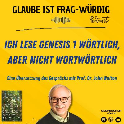 Ich lese Genesis 1 wörtlich, aber nicht wortwörtlich - Eine Übersetzung des Gesprächs mit Prof. Dr. John Walton (Wheaton College) Ich lese Genesis 1 wörtlich, aber nicht wortwörtlich - Eine Übersetzung des Gesprächs mit Prof. Dr. John Walton (Wheaton College)