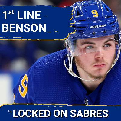 Zach Benson earning opportunity to be on the Buffalo Sabres first line with Tage Thompson