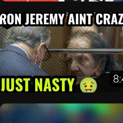 Ron Jeremy's gives puppy vibes