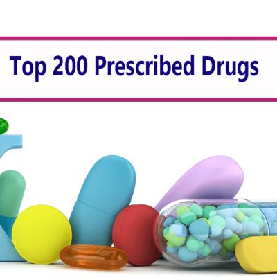 Top 200 Drugs repeated 3 times each.