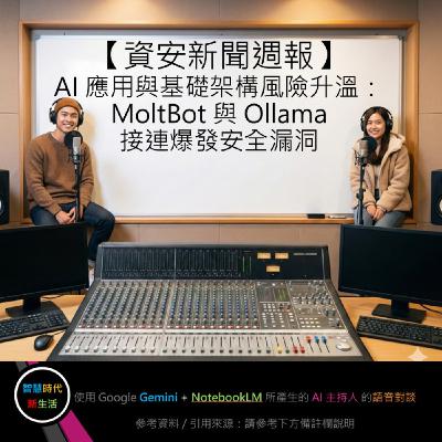 EP.277 [ Podcast ] 【資安新聞週報】AI 應用與基礎架構風險升溫：MoltBot 與 Ollama 接連爆發安全漏洞
