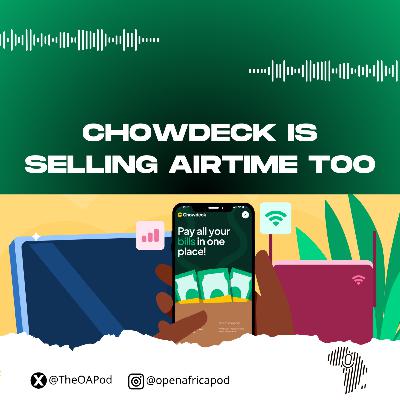 Chowdeck is Selling Airtime too