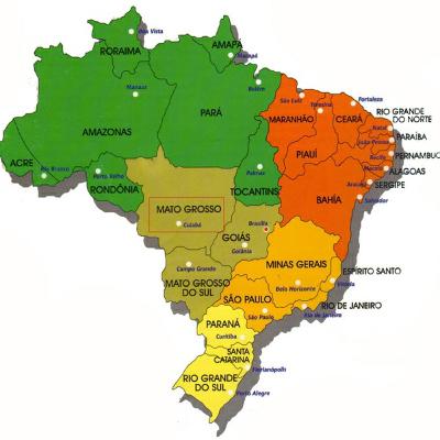 Brasil e a Geografia: Pontos extremos e fronteiras do Brasil